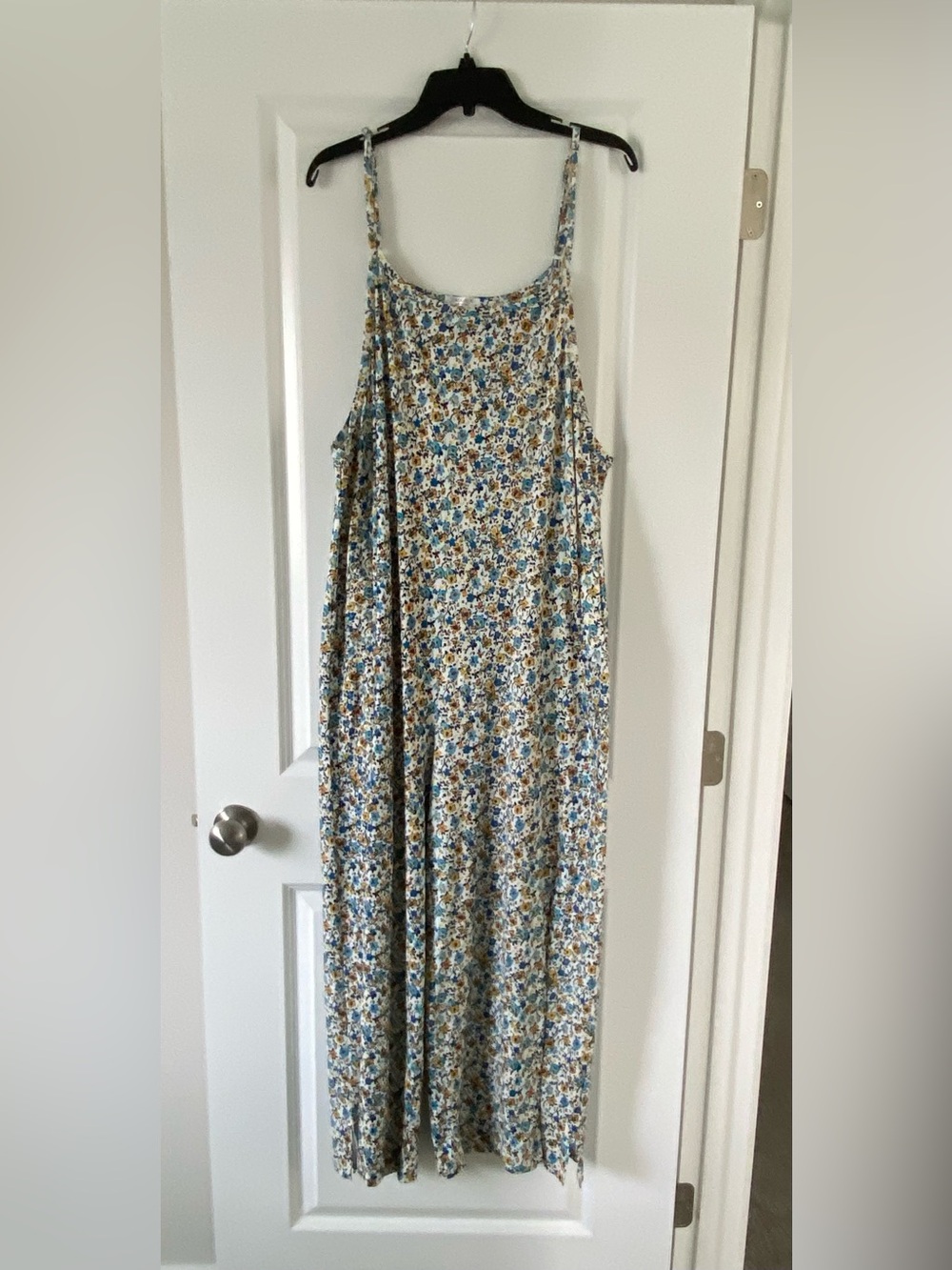 NWOT - Ekouaer Floral Wide Leg Jumpsuit Overalls XL - Picture 3 of 5